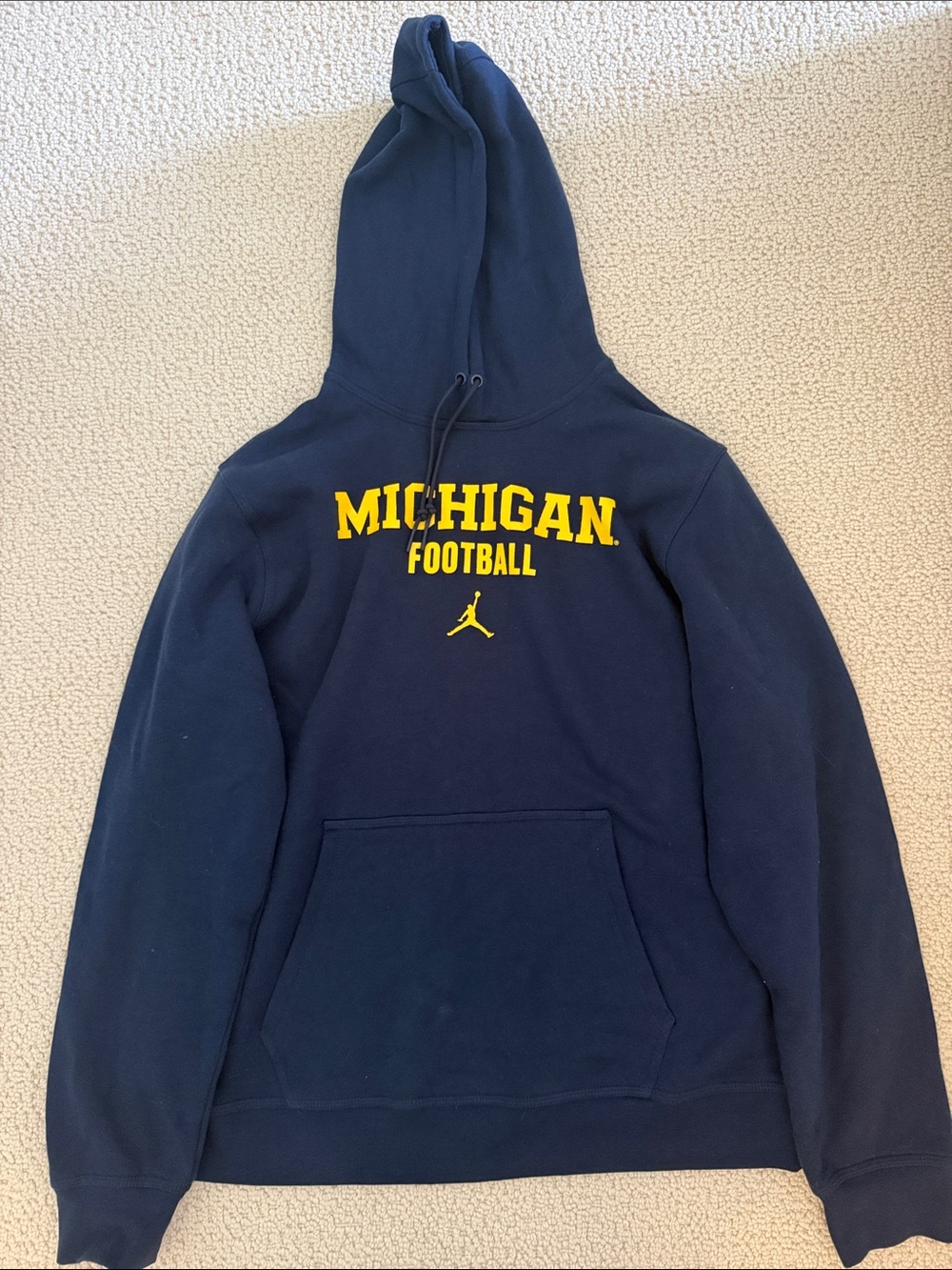 Nike Navy & Yellow Michigan Football Crewneck Hoodie